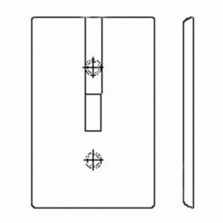 LEVITON Receptacle 1 Gang Wallplate 80728-I